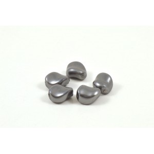 Swarovski perle ondulée (5826) 9x8mm dark grey 